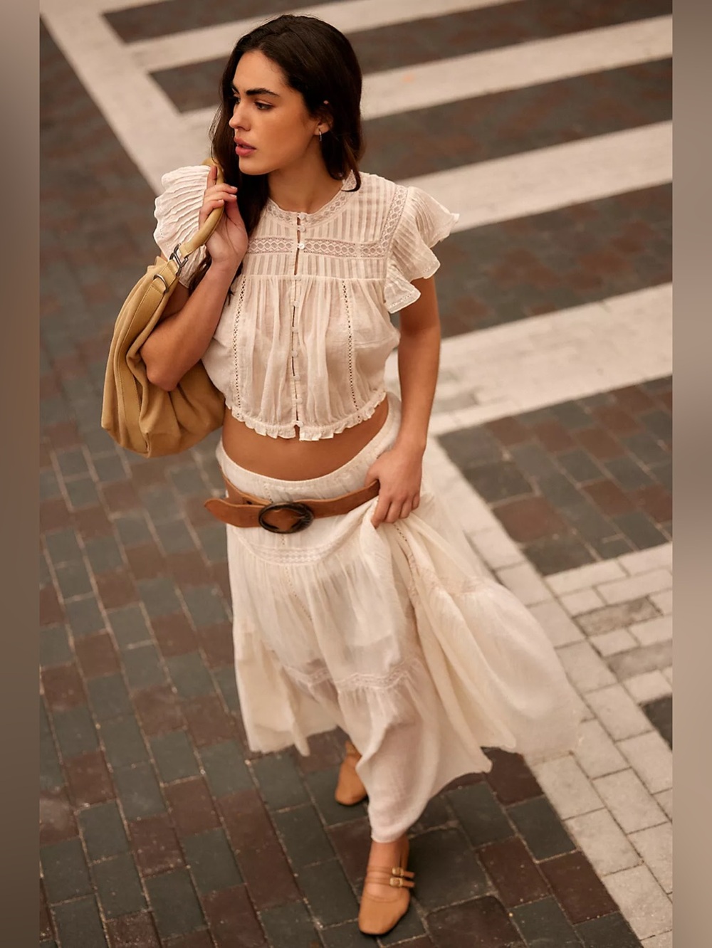 NWT FREE PEOPLE FP One Mirella Set | Ivory MSRP $228 Size M CURRENT ON FP